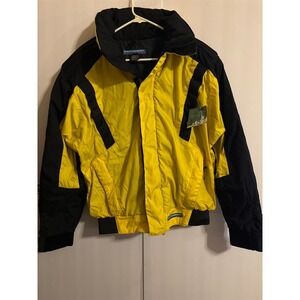 Concept Ski Men's Yellow Black Color Block Ski Jacket‎ Waterproof Impact Shell